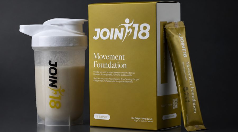 JOINT18 Movement Foundation 产品盒、小袋及摇摇杯